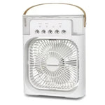 3 In 1 Summer Cooling Fan Portable Humidifier USB Mini Air Conditioners Night Light Water Mist