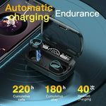 M10 Wireless Headphone Bluetooth Earphones Waterproof Earpieces compatible with any device