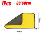 1-5Pcs Microfiber Towel Car Microfiber Cloth Wash Towel Microfiber Cleaning Cloth Absorbent Car Wash Drying Towel Auto Detailing