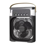 3 In 1 Summer Cooling Fan Portable Humidifier USB Mini Air Conditioners Night Light Water Mist