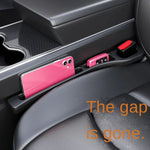 Car seat gap sealant, leak-proof filling strip, seat edge seam protector, and driver's seat storage strip to prevent loss.