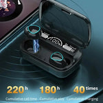 Original Wireless Bluetooth Headset Bluetooth Headphones with Mic Earbuds Charger Box LED Display Fone M10 Earphones